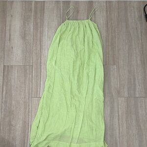 H&M Lime Green Midi Dress
